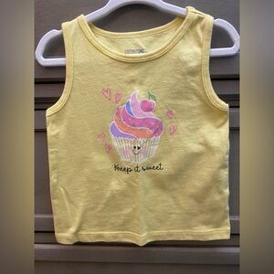 Girls 3T Yellow Cupcake Tee